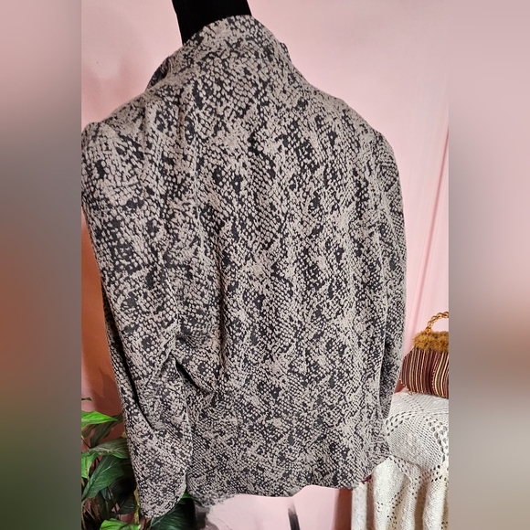 Calvin KLEIN Black And Gray Soft Jacket Size Large - Picture 6 of 12